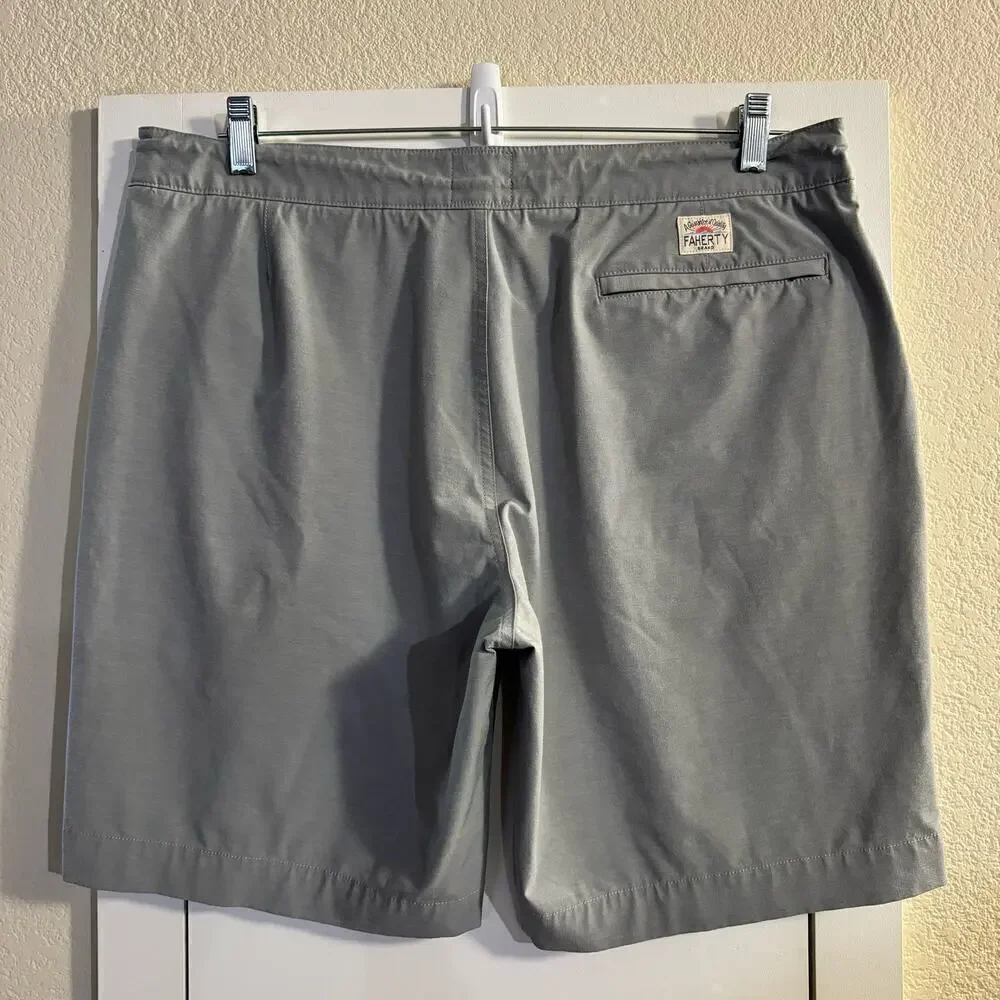 Faherty Men’s All Day Shorts In Ice Gray Size 36